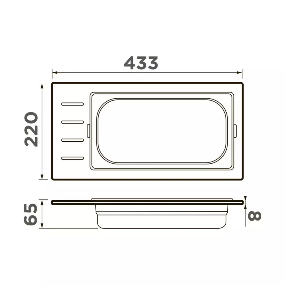 Omoikiri Omoikiri Контейнер DC-01-1-GB нерж.сталь/графит